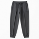 Men's Fleece Cotton Regular Fit Pleated Casual Sweatpants