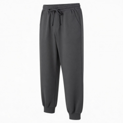 Men's Cotton Polyester Loose Wide Leg Casual Sweatpants
