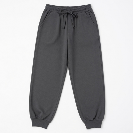 Men's Cotton Polyester Loose Wide Leg Casual Sweatpants