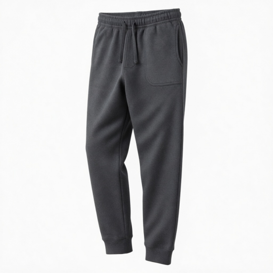 Men's Fleece Cotton Polyester Regular Fit Casual Sweatpants
