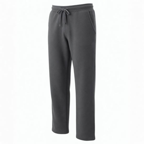 Men's Fleece Cotton Straight Casual Drawstring Trousers