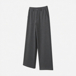 Men's Fleece Cotton Polyester Wide Leg Casual Trousers