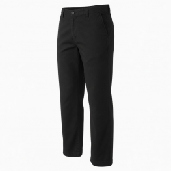 Men's Black Cotton Casual Pants