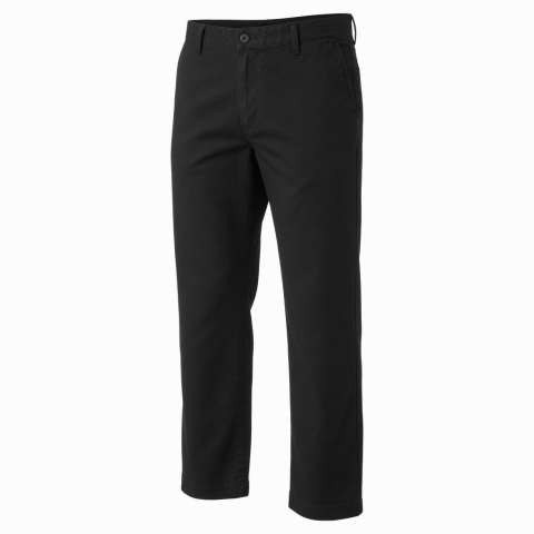 Men's Black Cotton Casual Pants