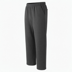 Men's Fleece Cotton Straight Casual Elastic Waist Trousers