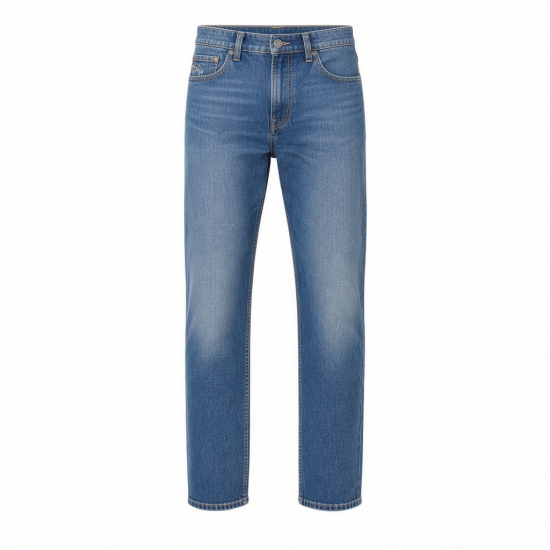 Men's Cotton Polyester Straight Regular Fit Streetwear Jeans