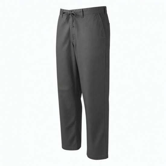 Men's Cotton Polyester Straight Casual Drawstring Trousers (117)