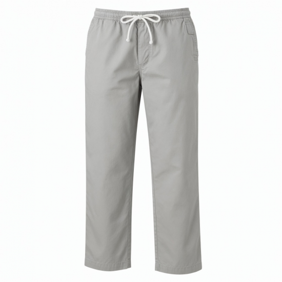 Men's Cotton Straight Casual Drawstring Lightweight Trousers