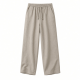 Men's Cotton Polyester Linen Loose Wide Leg Sweatpants