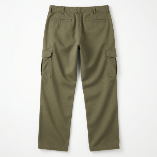 Men's Thermal Cotton Straight Casual Drawstring Cargo Pants