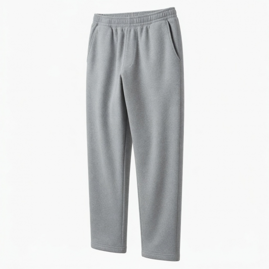 Men's Fleece Cotton Relaxed Casual Elastic Waist Sweatpants