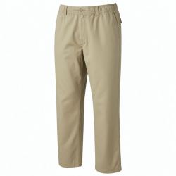 Men's Cotton Straight Casual Elastic Waist Lightweight Trousers (89)