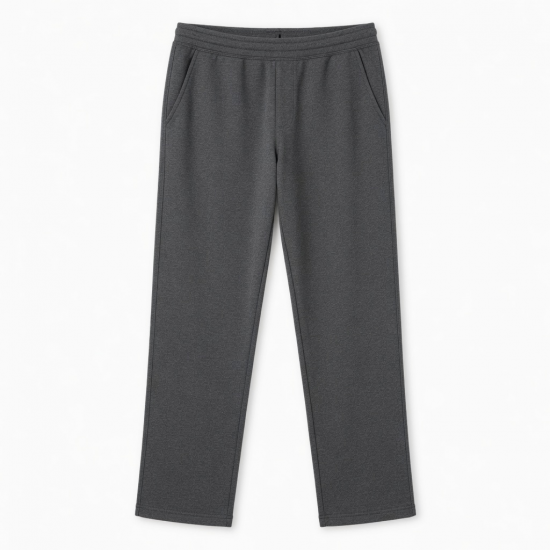 Men's Cotton Polyester Straight Casual Elastic Waist Sweatpants
