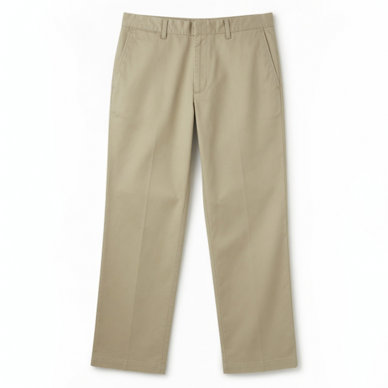Men's Cotton Straight Casual Business Breathable Trousers