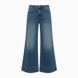 Men's Fleece Cotton Polyester Flared Loose Jeans