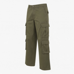 Men's Cotton Straight Oversized Streetwear Casual Cargo Pants