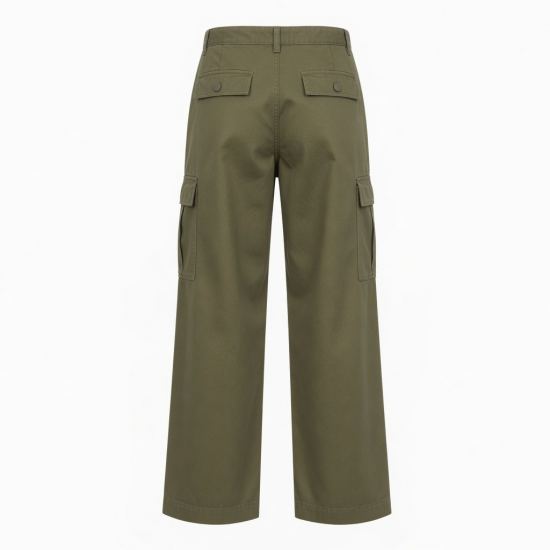 Men's Cotton Wide Leg Work Waterproof Breathable Cargo Pants
