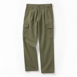 Men's Fleece Cotton Straight Casual Vintage Cargo Pants