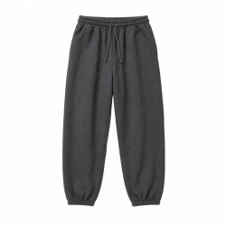 Men's Cotton Polyester Oversized Gym Drawstring Sweatpants