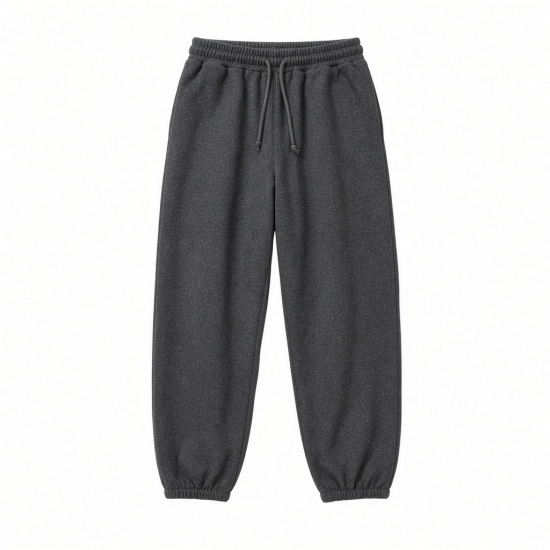 Men's Cotton Polyester Oversized Gym Drawstring Sweatpants