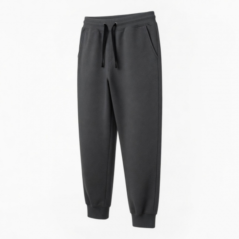 Men's Cotton Baggy Straight Leg Cuffed Casual Sweatpants