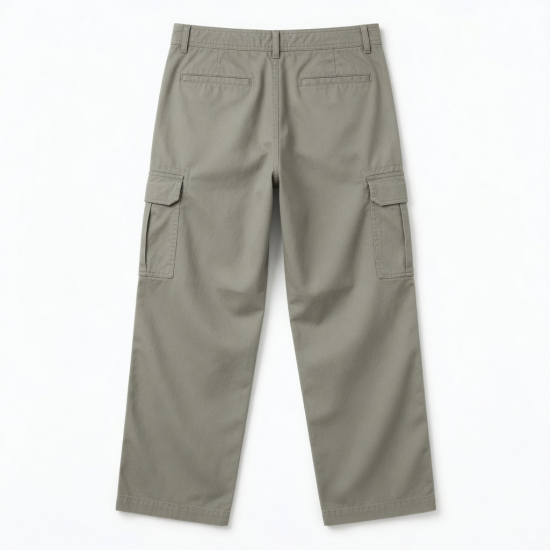 Men's Cotton Polyester Baggy Casual Drawstring Cargo Pants