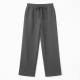 Men's Fleece Cotton Polyester Wide Leg Casual Sweatpants