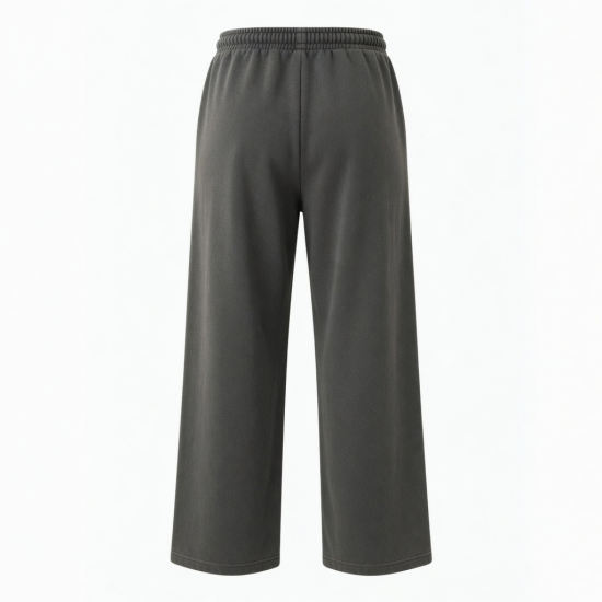 Men's Cotton Wide Leg Vintage Elastic Waist Waterproof Sweatpants