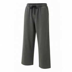 Men's Cotton Wide Leg Vintage Elastic Waist Waterproof Sweatpants