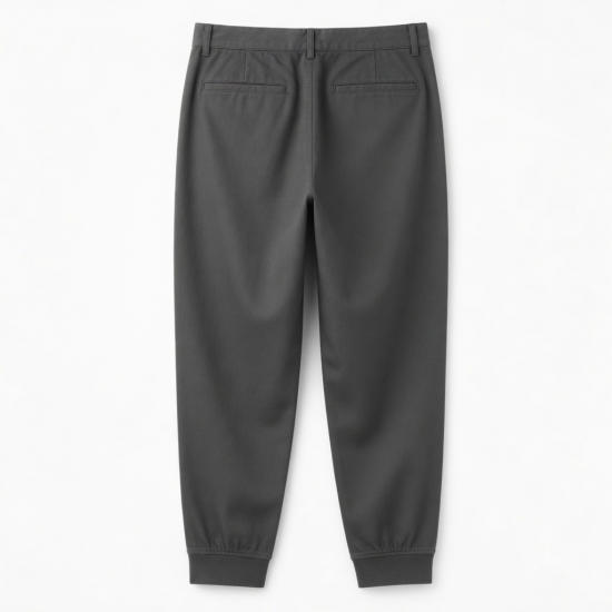 Men's Cotton Polyester Pleated Formal Drawstring Sweatpants