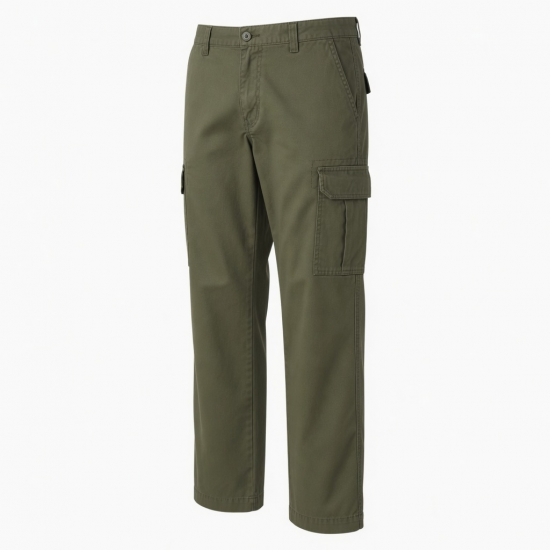 Men's Cotton Polyester Straight Casual Outdoor Cargo Pants