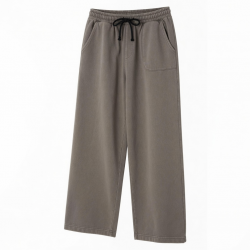 Men's Cotton Loose Wide Leg Casual Retro Sweatpants