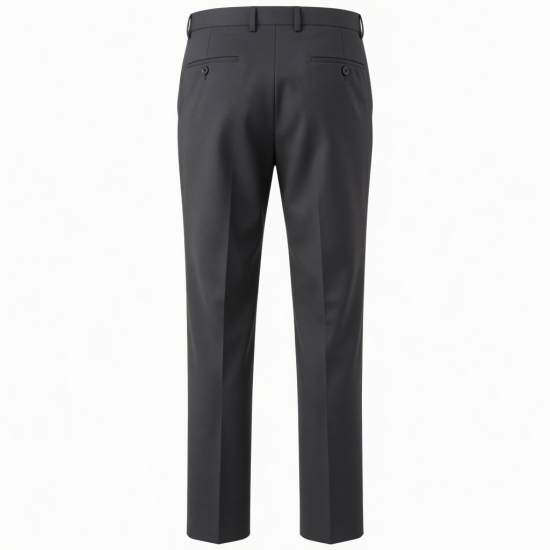 Men's Polyester Straight Slim Formal Business Trousers