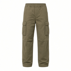 Men's Cotton Polyester Loose Straight Leg Workwear Cargo Pants