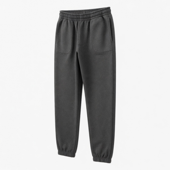 Men's Fleece Cotton Loose Straight Casual Sweatpants