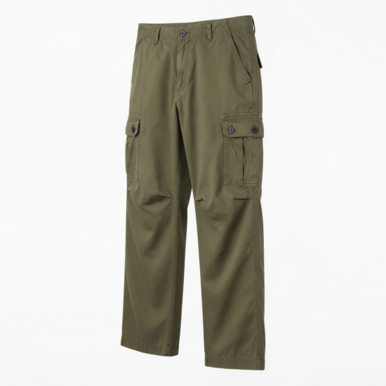 Men's Cotton Loose Straight Casual Outdoor Cargo Pants