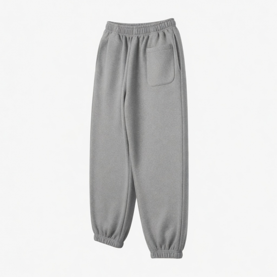 Men's Fleece Cotton Polyester Oversized Streetwear Sweatpants