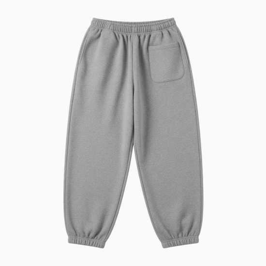 Men's Fleece Cotton Polyester Oversized Streetwear Sweatpants