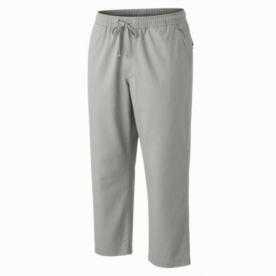 Men's Cotton Straight Oversized Casual Elastic Waist Trousers