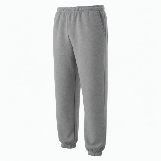Men's Fleece Cotton Polyester Straight Oversized Joggers