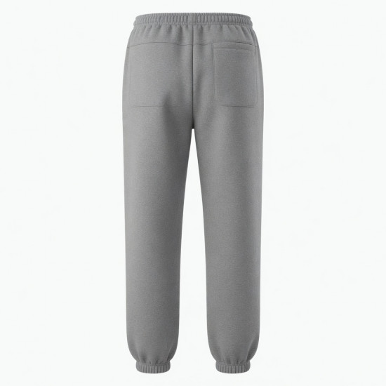 Men's Fleece Cotton Polyester Straight Oversized Joggers