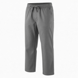 Men's Cotton Polyester Straight Casual Elastic Waist Pants