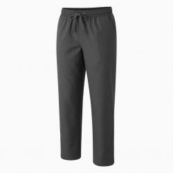 Men's Cotton Polyester Straight Sports Elastic Waist Pants