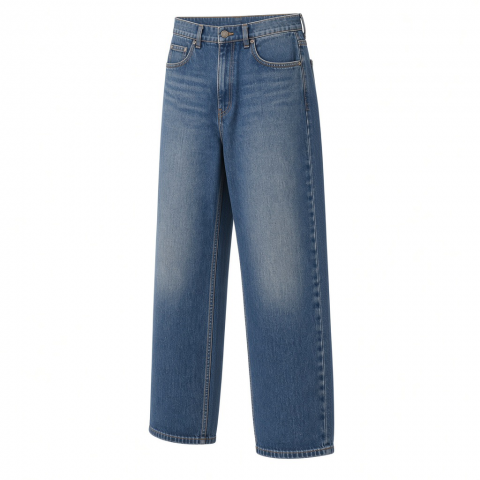 Men's Cotton Baggy Vintage Heavyweight Breathable Jeans