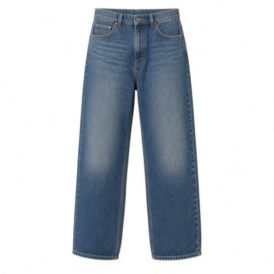 Men's Cotton Baggy Vintage Heavyweight Breathable Jeans