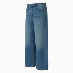 Men's Cotton Wide Leg Vintage Lightweight Summer Jeans