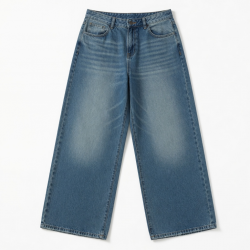 Men's Cotton Loose Wide Leg Vintage Lightweight Jeans