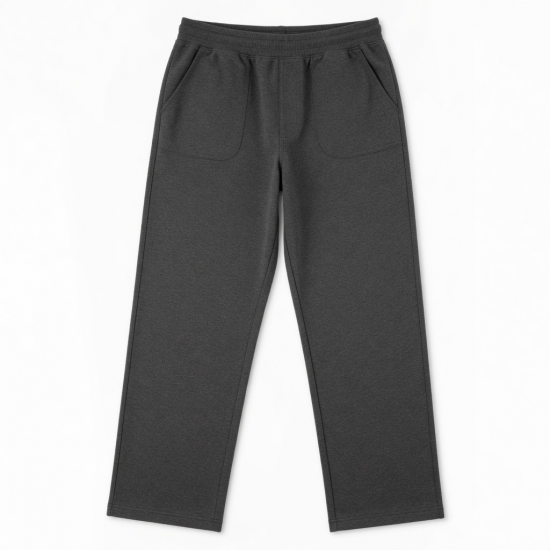 Men's Cotton Polyester Loose Straight Leg Sports Pants