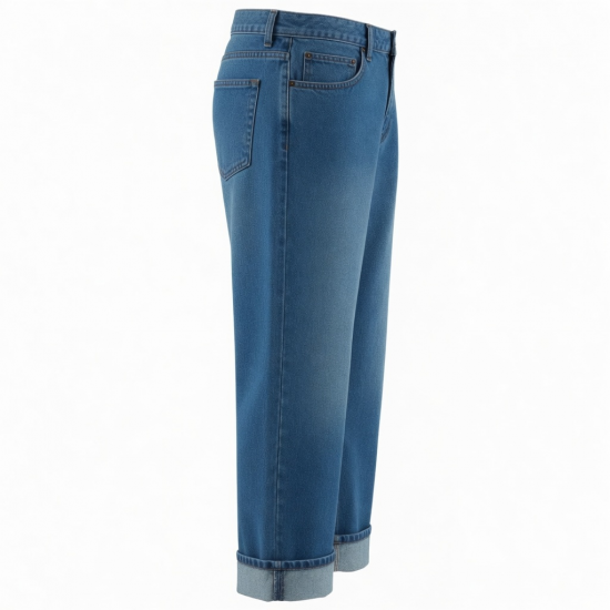 Men's Fleece Cotton Straight Streetwear Waterproof Jeans