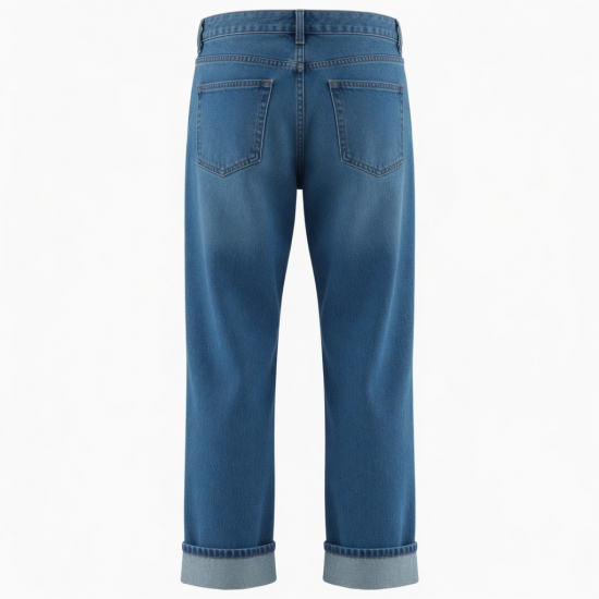 Men's Fleece Cotton Straight Streetwear Waterproof Jeans